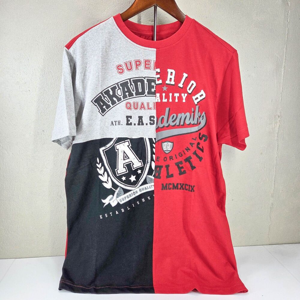 Vintage Y2K Akademiks Superior Athletics Graphic Tee Streetwear Sz M